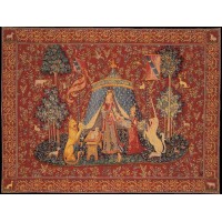 Gobelín Tapisserie  La Dame a licorne  a  mon seul desir